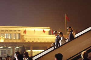 7日布什一家抵達(dá)北京