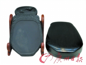 “康梁”硯臺(tái)“回”肇慶