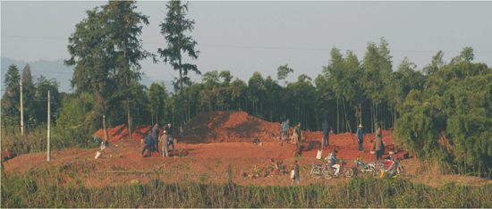 亭子橋窯址發(fā)掘現(xiàn)場 亭子橋窯址發(fā)掘現(xiàn)場